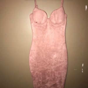 Mauve suede dress